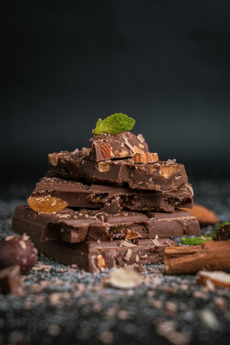 Pure chocolade en zout smaakcombinatie